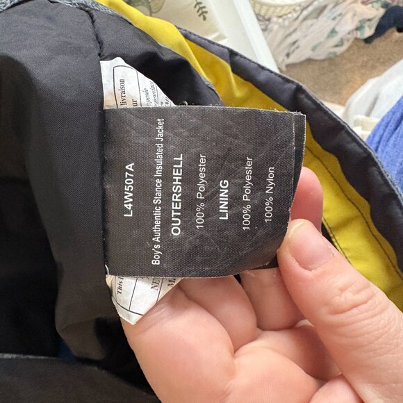686 infiDry Jacket Waterproof Thermal Boy's Youth Medium Blue Grey Snowboard Ski - Picture 13 of 13
